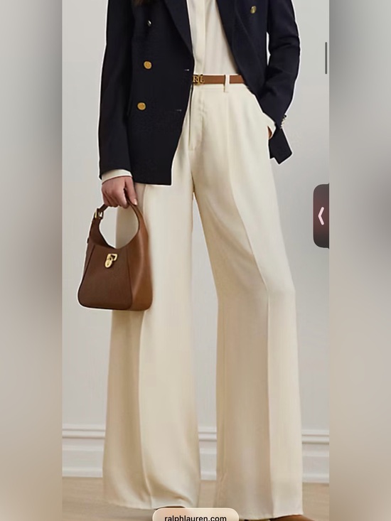 Lauren Ralph Lauren Pants - Lauren Ralph Lauren Cream Wide-Leg Pants